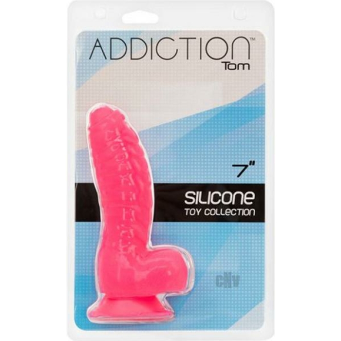 Addiction Tom 7 inches Dildo Hot Pink - Image 3