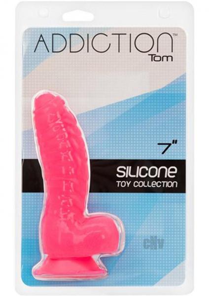 Addiction Tom 7 inches Dildo Hot Pink - Image 3