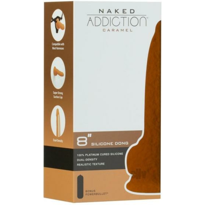 Naked Addiction Silicone Dong 8 Caramel - Image 1