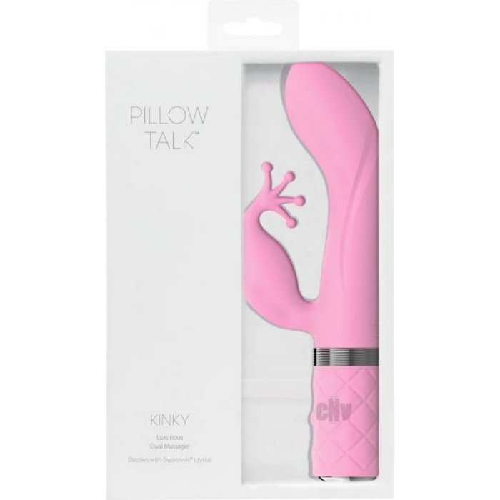 Pillow Talk Kinky Clitoral W/ Swarovski Crystal Pink - Image 1