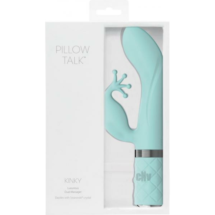 Pillow Talk Kinky Dual Massager Teal - Image 1
