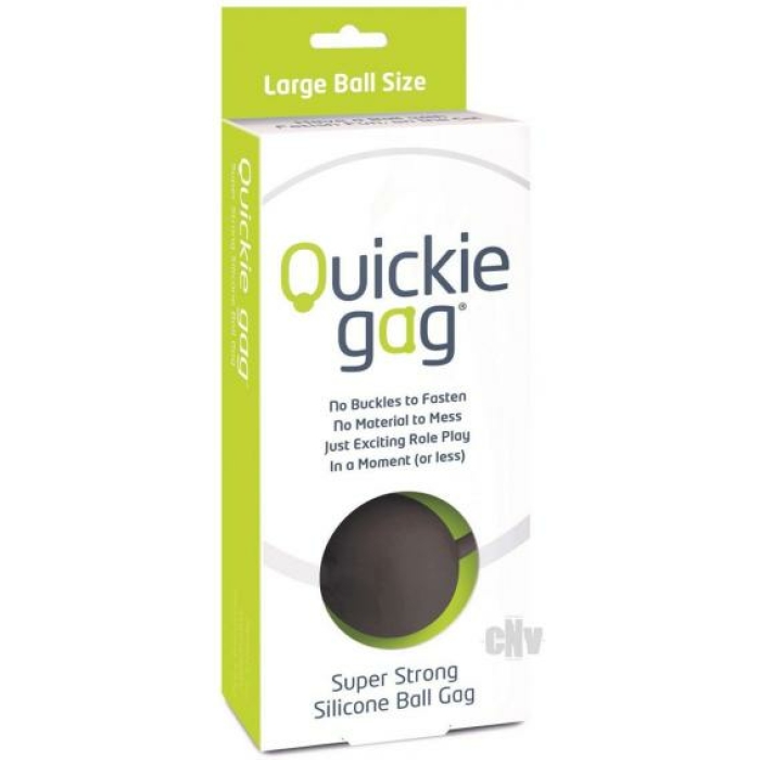 Quickie Ball Gag Large Black - Image 1