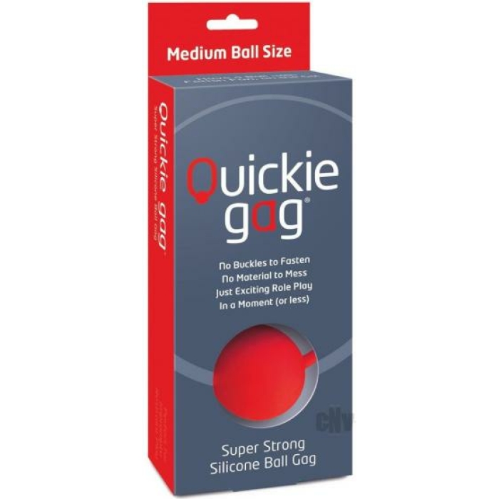 Quickie Ball Gag Medium Red - Image 1