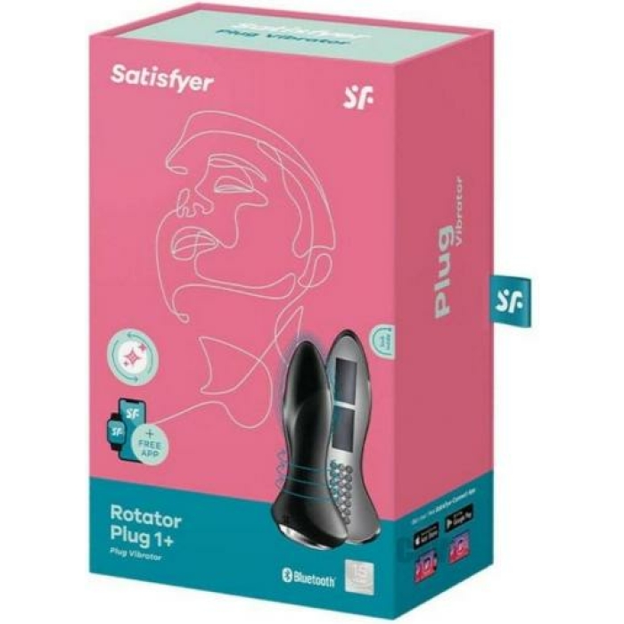 Satisfyer Rotator Plug 1 Plus Black - Image 1
