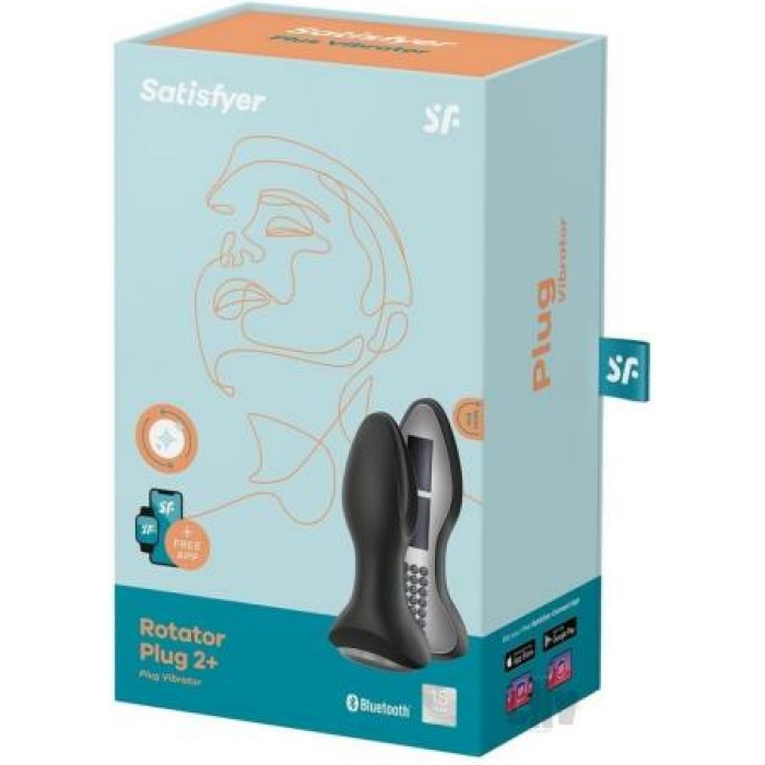 Satisfyer Rotator Plug 2 Plus Black - Image 1