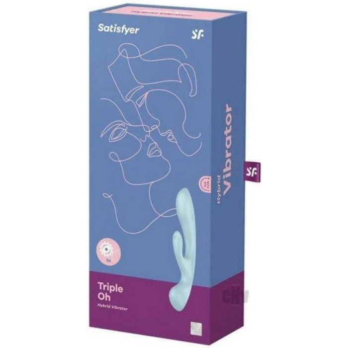 Satisfyer Triple Oh Light Blue - Image 1