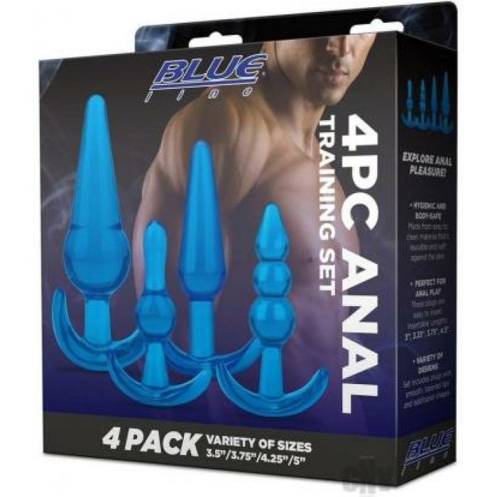 Blue Line Anal Training Set 4pc Blue - Image 1