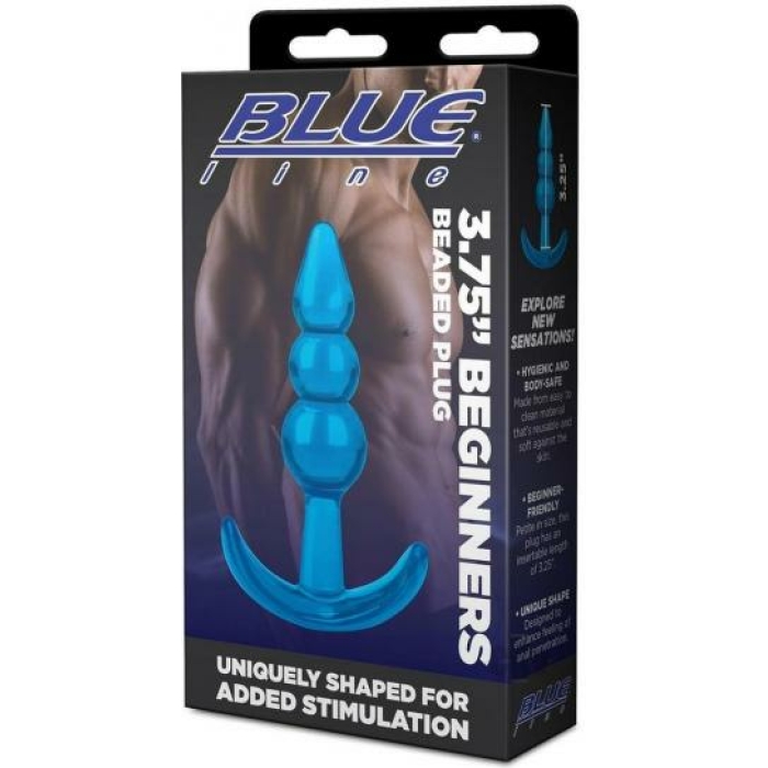 Blue Line Beginner Beaded Plug 3.75 Blu - Image 1