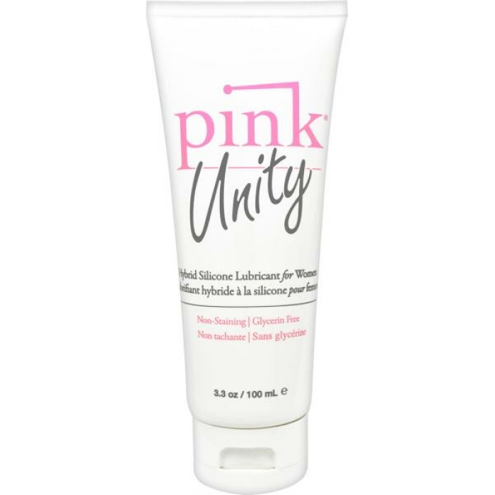 Pink Unity Hybrid Silicone Lubricant For Women 3.3 Ounce Tube - Image 1