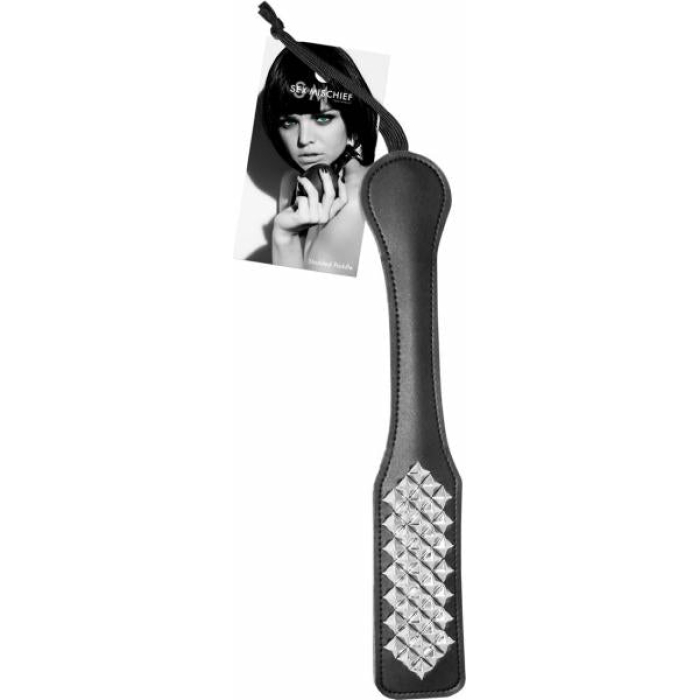 Sex And Mischief Studded Paddle Black - Image 1