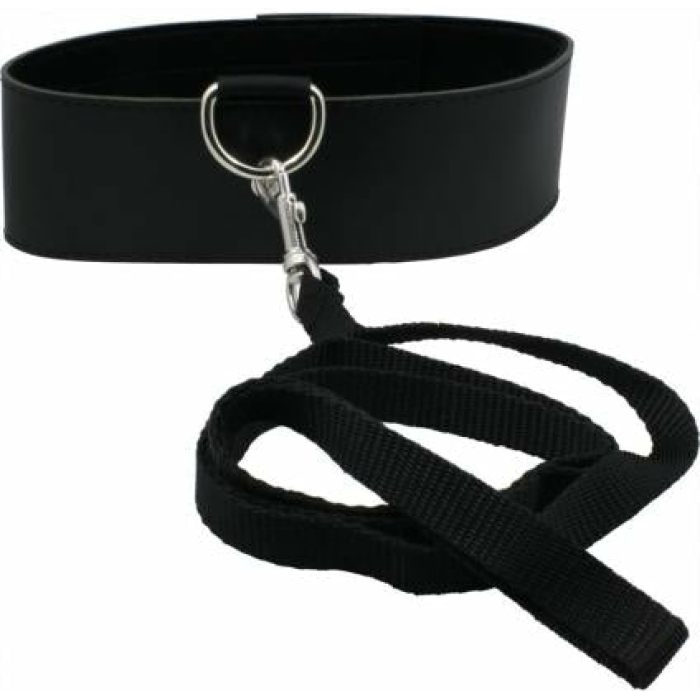 Sex And Mischief Leash & Collar Black - Image 1