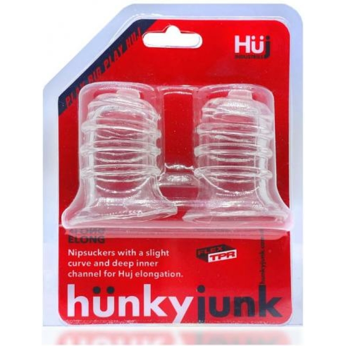 Hunky Junk Elong Nipsuckers - Clear - Image 1