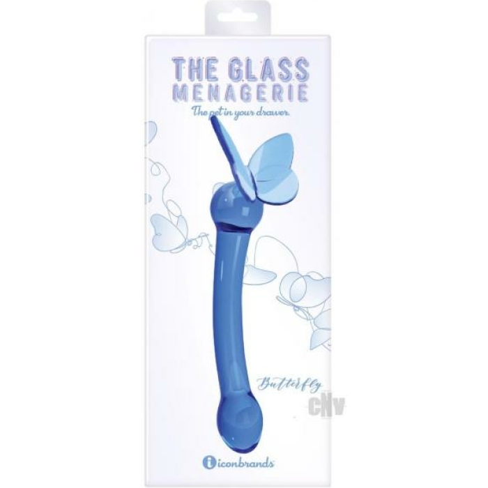 Glass Menage Butterfly Gspot Dk Blu - Image 1