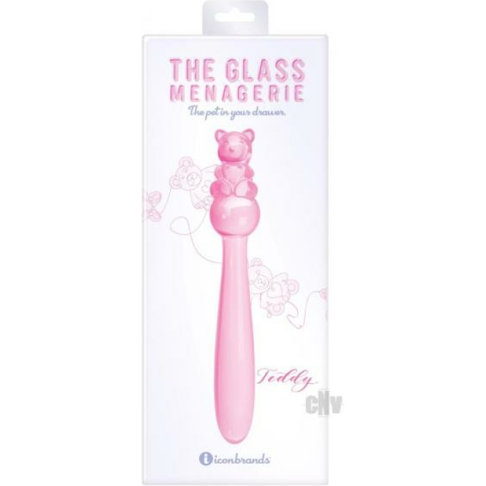 Glass Menage Teddy Dildo Pnk - Image 1