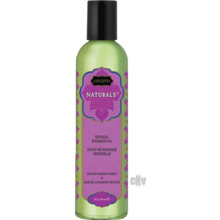 Kama Sutra Naturals Massage Oil Island Passion Berry 8oz - Image 1