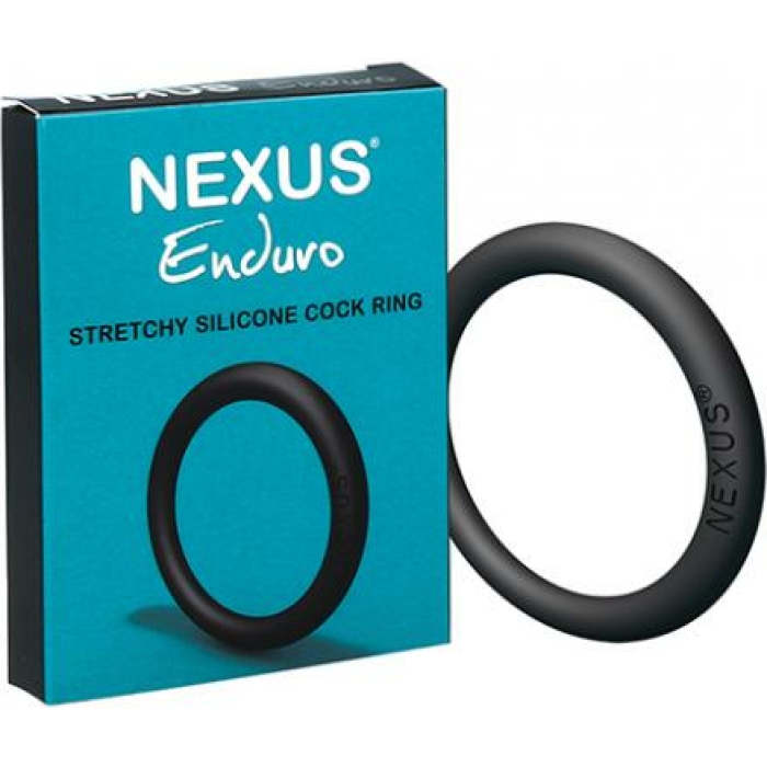 Nexus Enduro Silicone Cock Ring Black - Image 2