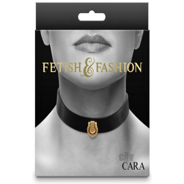 Fetish Fashion Cara Collar Blk/gld - Image 1