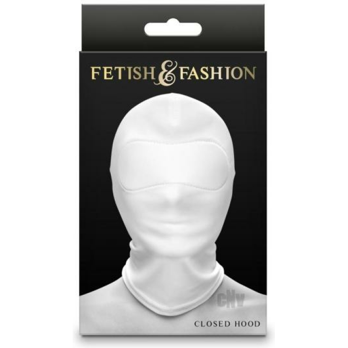 Fetish Fashion Closed Hood Wht - Image 1