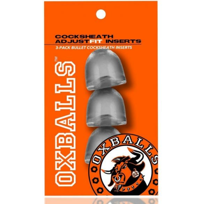 Oxballs Cocksheath Adjustfit Inserts - Pack Of 3 Clear - Image 1