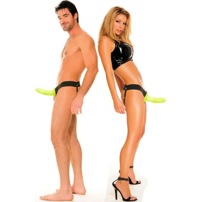 Fetish Fantasy Hollow Strap On 6.5 Inch Glow In Dark - Image 1