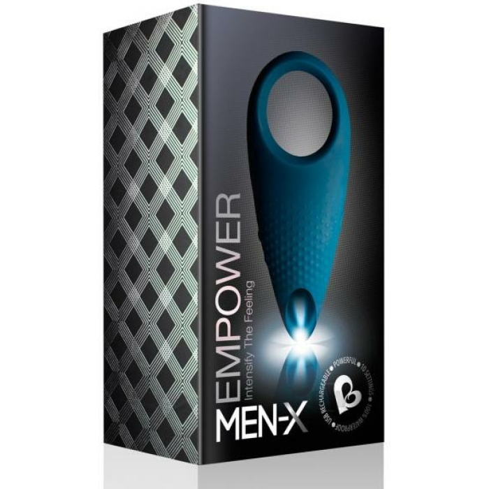 Rocks Off Men-x Empower Couples Stimulator - Blue - Image 1