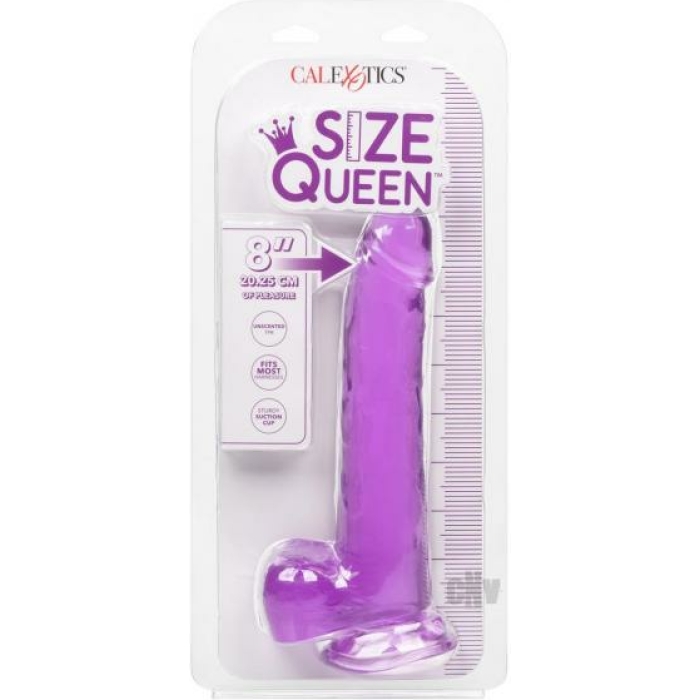Size Queen 8in Purple - Image 1
