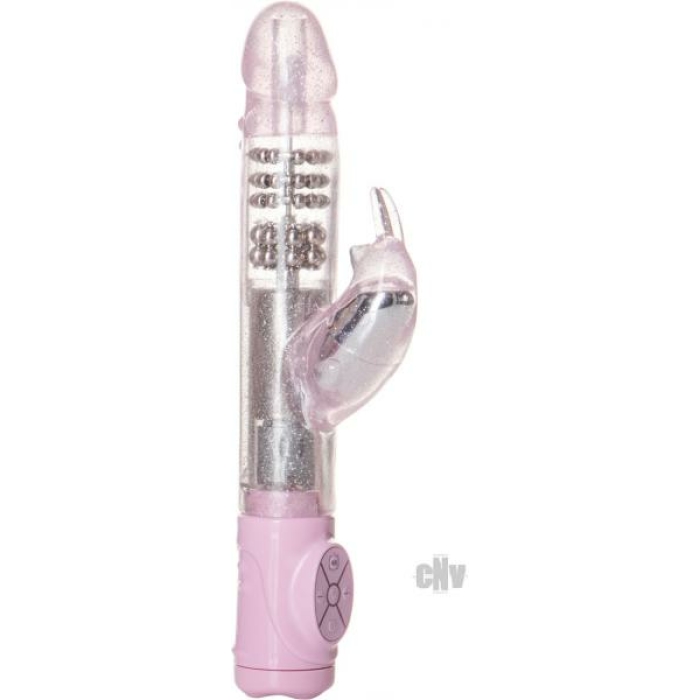 Thrusting Jack Rabbit Pink Vibrator - Image 1