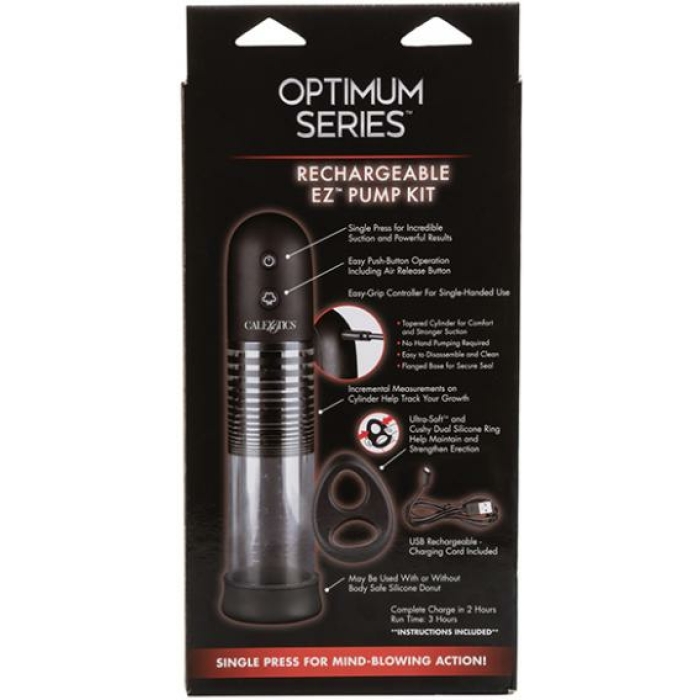 Optimum Rechargeable EZ Penis Pump Kit Clear - Image 3