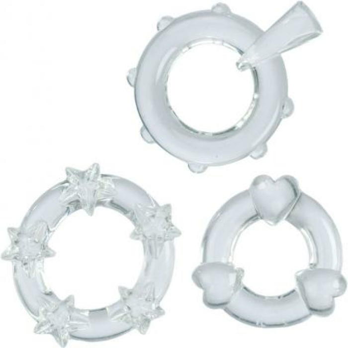 Magic C Rings Set Of 3 Clear - Image 1