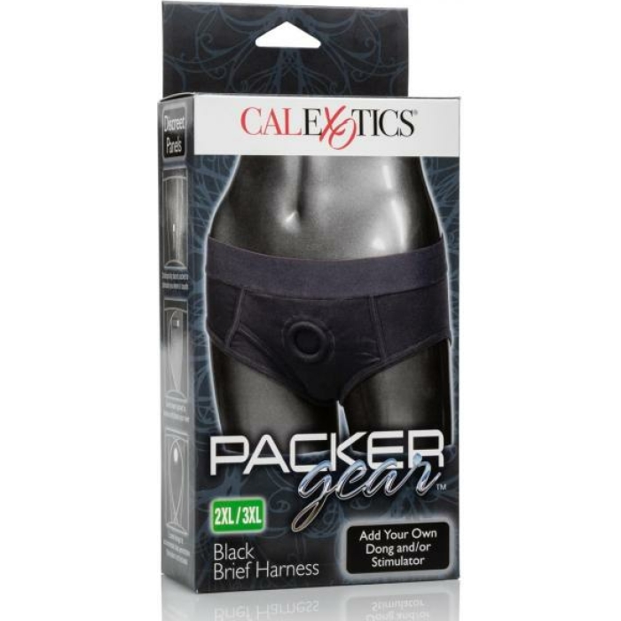 Packer Gear Black Brief Harness 2XL/3XL - Image 3