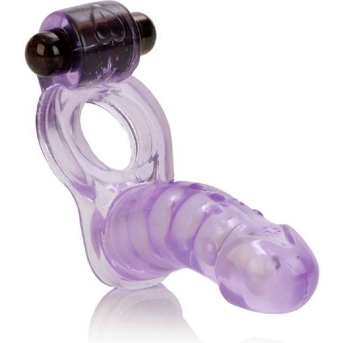 Double Diver Vibrating Enhancer Penetrator Purple - Image 1