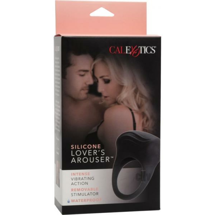 Silicone Lovers Arouser Black Vibrating Ring - Image 2