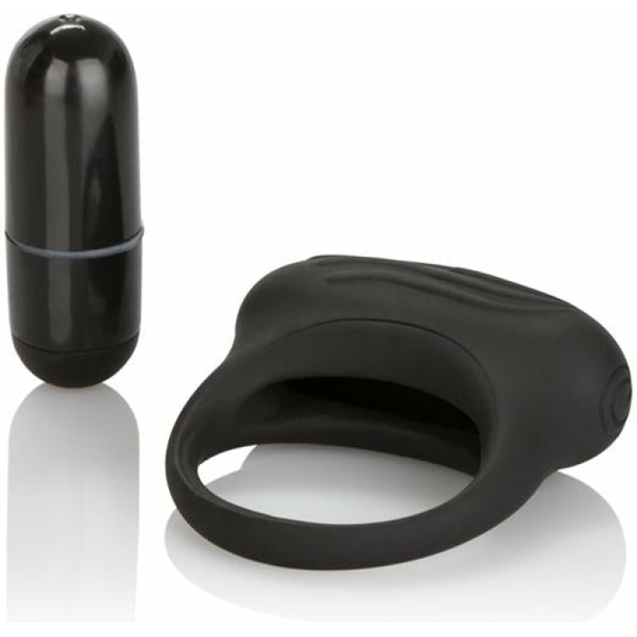 Silicone Lovers Arouser Black Vibrating Ring - Image 1