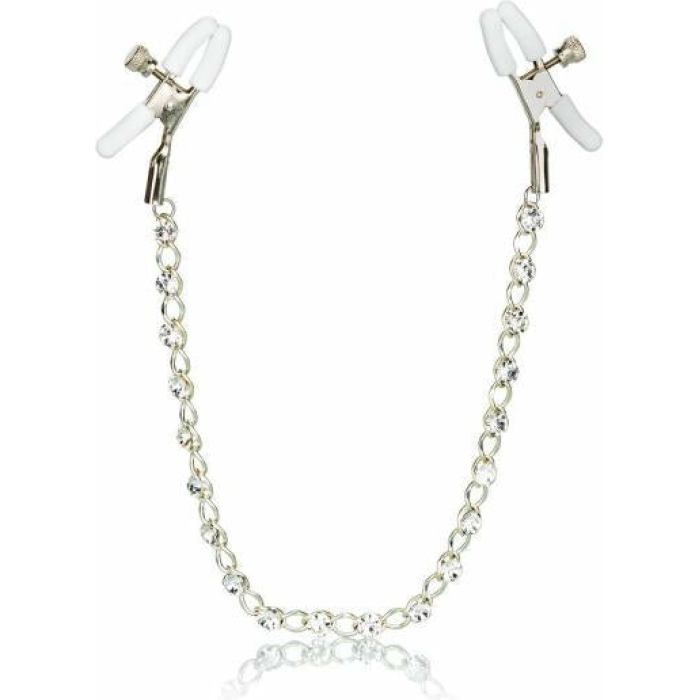 Nipple Play Crystal Chain Nipple Clamps - Image 1