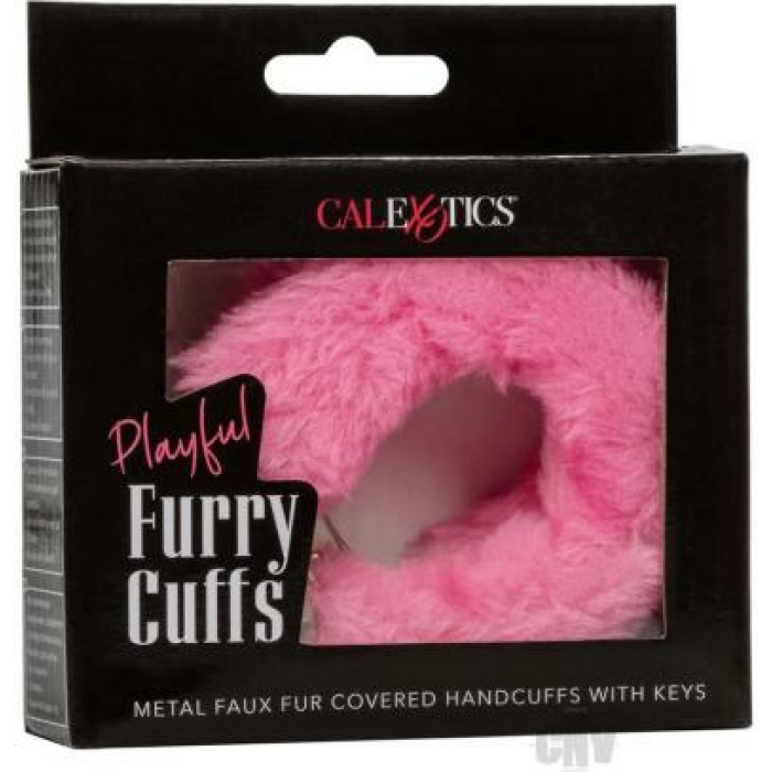 Playful Furry Cuffs Pink - Image 1