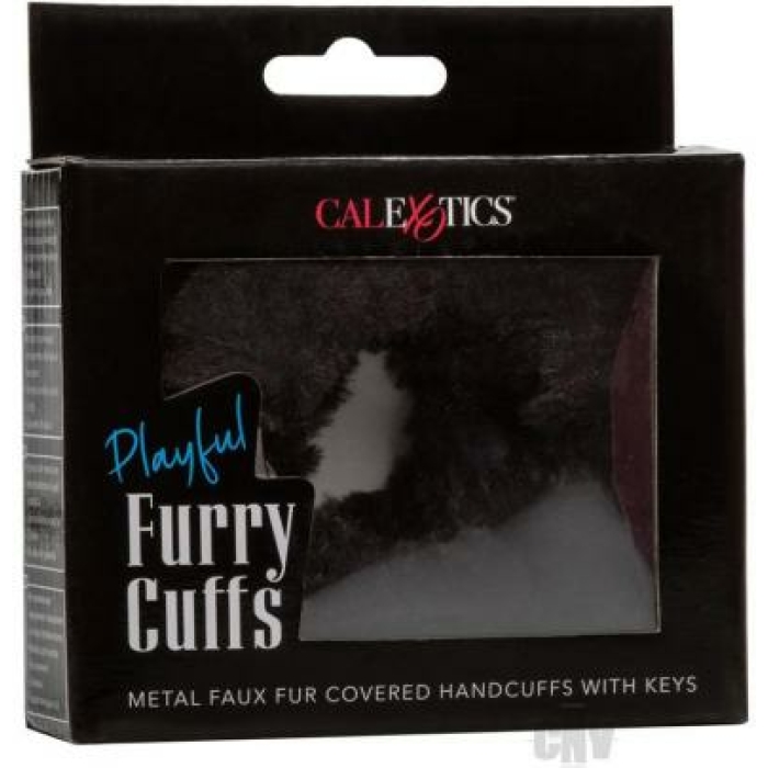 Playful Furry Cuffs Black - Image 1