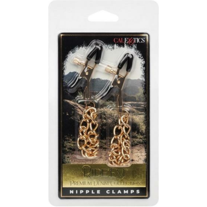 Ride Em Premium Denim Coll Nipple Clamps - Image 1