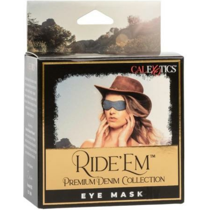 Ride Em Premium Denim Coll Eye Mask - Image 1