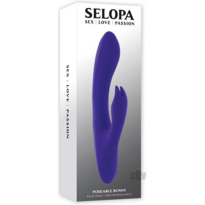 Selopa Poseable Bunny Purple - Image 1