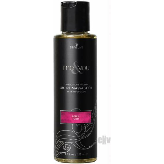 Me & You Massage Oil Berry Flirt 4.2 Oz - Image 1