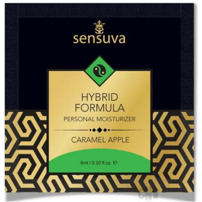 Sensuva Hybrid Moisturizer Single Use Packet Caramel Apple .20oz - Image 1
