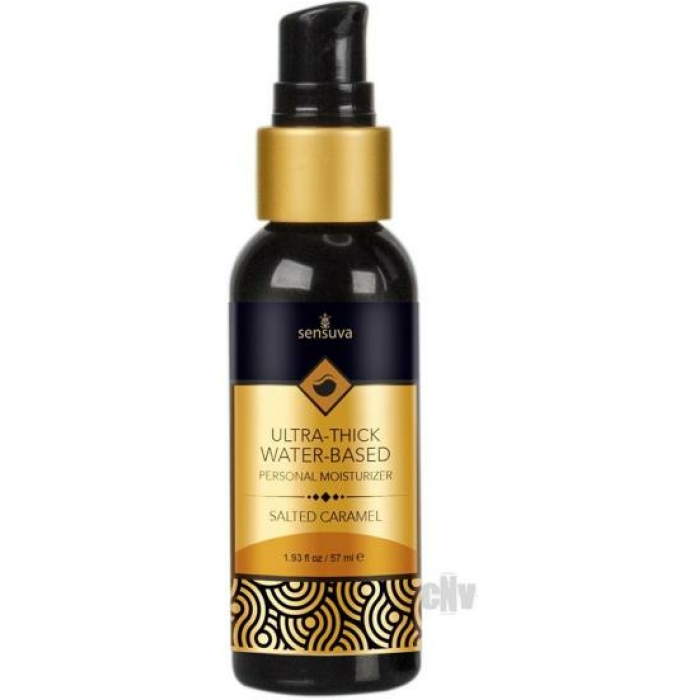 Sensuva Ultra Thick Water Based Moisturizer Salted Caramel 1.93oz - Image 1
