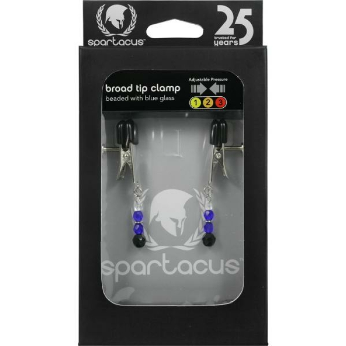 Blue Beaded Clamps With Broad Tip Nipple Clamps Blue - Image 2