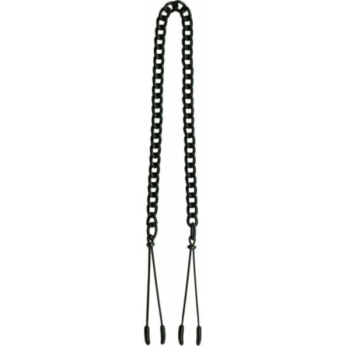 Black Tweezer Clamp W/Link Chain - Image 1