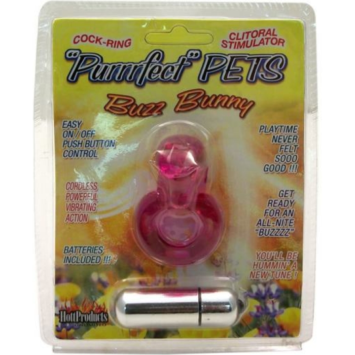 Purrrfect Pets Buzz Bunny Stimulator With Vibrating Bullet Purple - Image 1