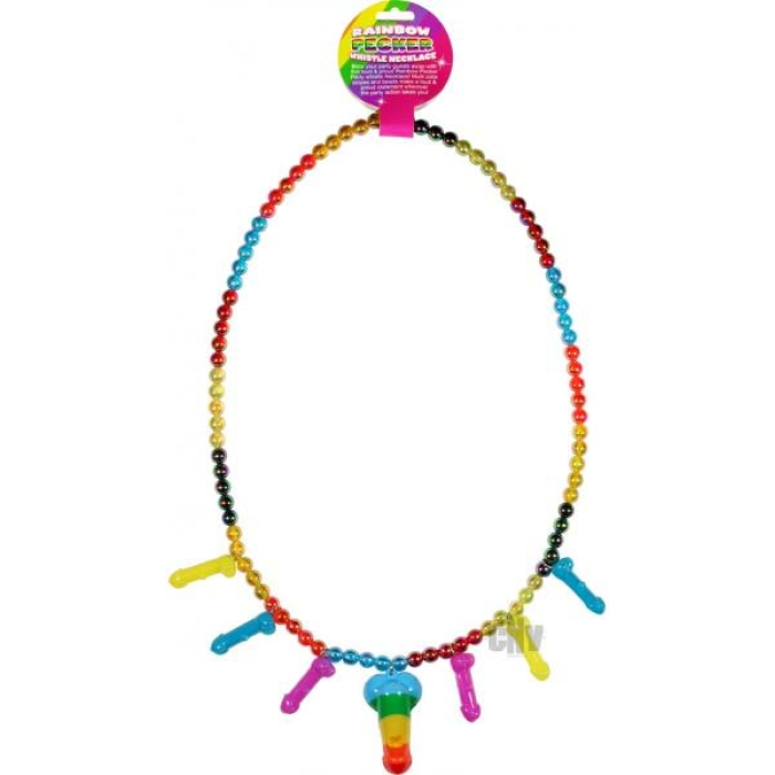 Rainbow Pecker Whistle Necklace - Image 1