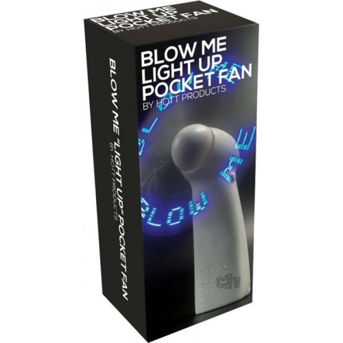 Blow Me Light Up Pocket Fan - Image 1