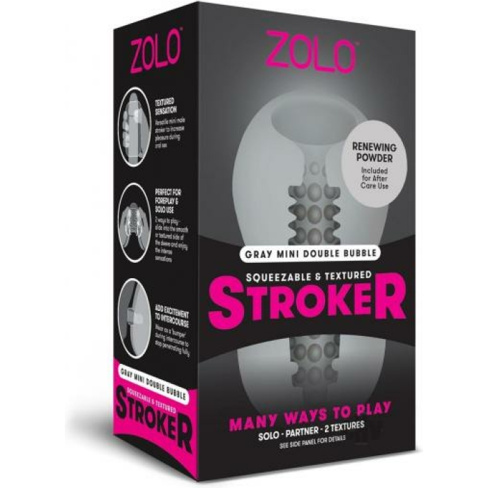 Zolo Mini Stroker Grey - Image 1