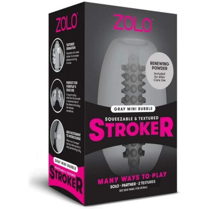 Zolo Mini Stroker Dome Grey - Image 1