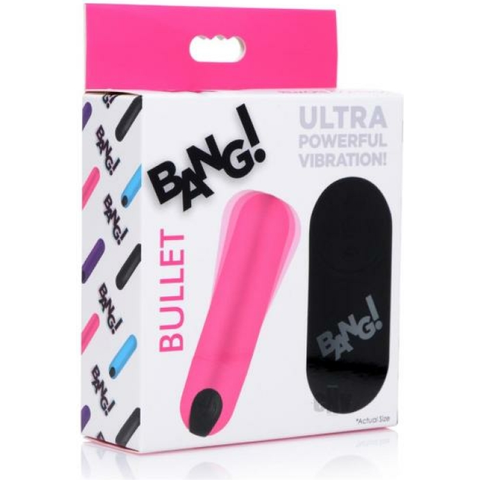 Bang! Vibrating Bullet W/ Remote Control - Pink - Image 1